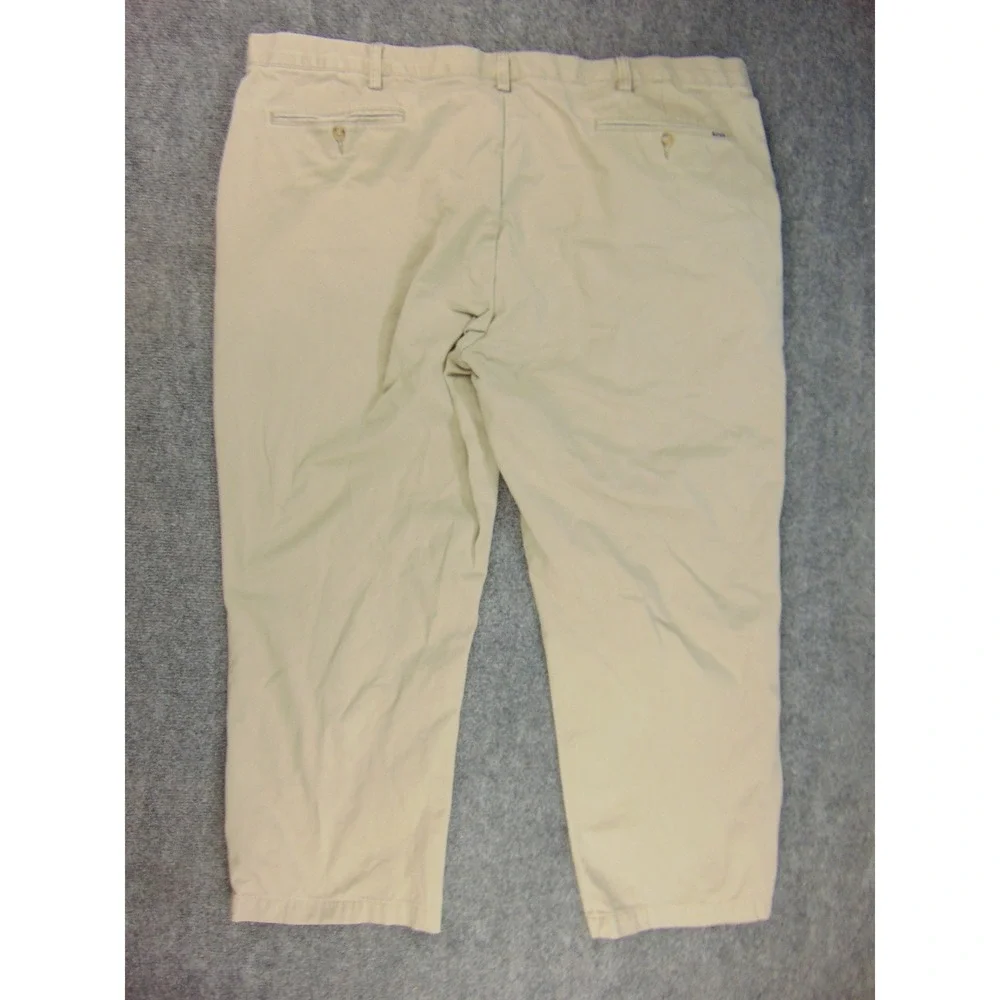 Polo Ralph Lauren Chino Pants Mens 48x30 Classic Fit Tan Solid Preppy Casual